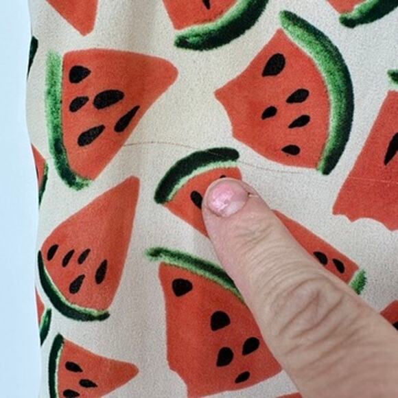 Anthropologie Maeve Blouse Womens 6 Watermelon Picnic Summer Preppy Lightweight - Picture 6 of 11